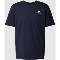 ADIDAS SPORTSWEAR T-Shirt mit Label-Stitching in Marine, Größe L von ADIDAS SPORTSWEAR