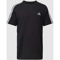 ADIDAS SPORTSWEAR T-Shirt mit Label-Stitching in Black, Größe L von ADIDAS SPORTSWEAR