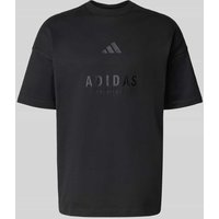 ADIDAS SPORTSWEAR T-Shirt mit Label-Stitching und Rundhalsausschnitt in Black, Größe XXL ADIDAS SPORTSWEAR T-Shirt mit Label-Stitching und Rundhalsausschnitt in Black, Größe XXL von ADIDAS SPORTSWEAR
