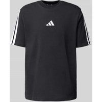 adidas Sportswear T-Shirt mit Logo-Stitching in Black, Größe M von adidas Sportswear