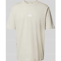 ADIDAS SPORTSWEAR T-Shirt mit Logo-Stitching in Sand, Größe XXL von ADIDAS SPORTSWEAR