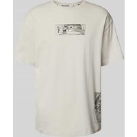adidas Sportswear T-Shirt mit Motiv-Print in Beige, Größe XL von adidas Sportswear