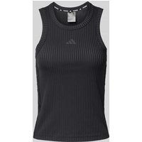 adidas Sportswear Tanktop in Ripp-Optik in Black, Größe XS von adidas Sportswear