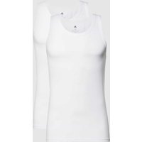 ADIDAS SPORTSWEAR Tanktop mit Label-Print im 2er-Pack in Weiss, Größe L von ADIDAS SPORTSWEAR