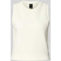 ADIDAS SPORTSWEAR Top mit Label-Print und Rundhalsausschnitt in Offwhite, Größe M ADIDAS SPORTSWEAR Top mit Label-Print und Rundhalsausschnitt in Offwhite, Größe M von ADIDAS SPORTSWEAR