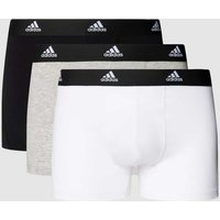 ADIDAS SPORTSWEAR Trunks mit Label-Details im 3er-Pack in Dunkelgrau, Größe L von ADIDAS SPORTSWEAR