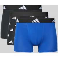 adidas Sportswear Trunks mit elastischem Logo-Bund im 3er-Pack in Black, Größe S von adidas Sportswear