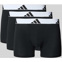 adidas Sportswear Trunks mit elastischem Logo-Bund im 3er-Pack in Black, Größe XL von adidas Sportswear
