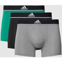 adidas Sportswear Trunks mit elastischem Logo-Bund im 3er-Pack in Gruen, Größe S von adidas Sportswear