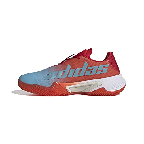 ADIDAS Damen Barricade W Clay Sneaker, preloved Blue/Silver met./preloved red, 40 2/3 EU von adidas
