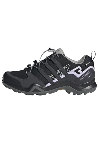 adidas Damen Terrex Swift R2 Gore-TEX Hiking Shoes Wanderschuhe, Core Black/Solid Grey/Purple Tint, 38 EU von adidas