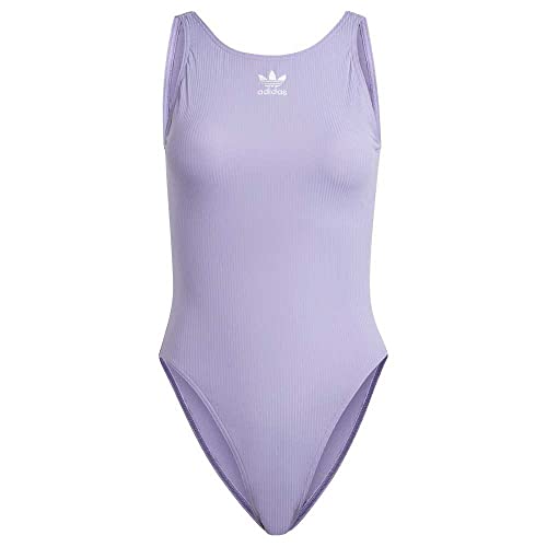 ADIDAS Women's ADICOL Rib Suit Swimsuit, Magic Lilac/Black, 42 von adidas