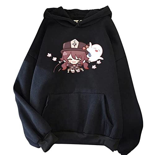 ADITIRCP Genshin Impact Hoodie Hu Tao Cosplay Kostüm Langarm Sweatshirt Unisex Anime Spiel Cosplay Pullover Pulli von ADITIRCP