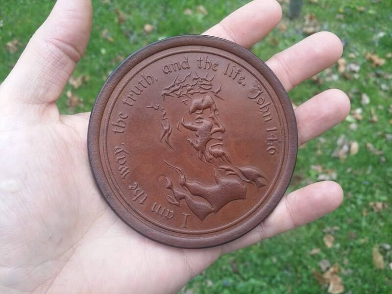 Leder John 14 6 Patches - 3, 5 "Durchmesser Farbauswahl von ADKWildernessCo