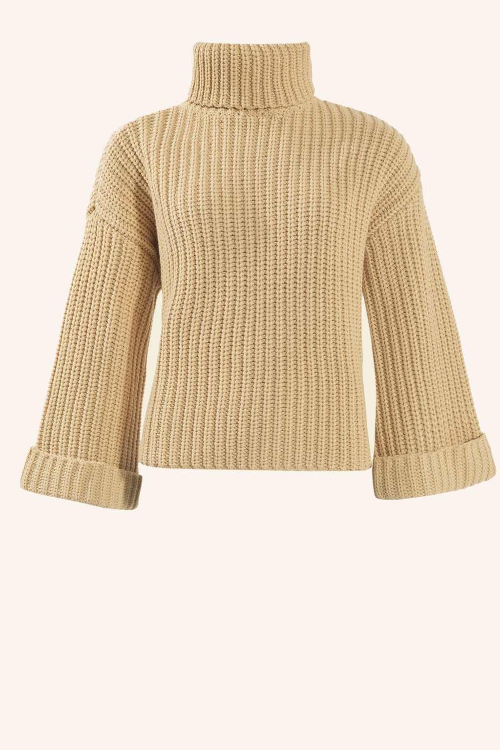 Adlysh Chunky Rollkragen Pullover beige von ADLYSH