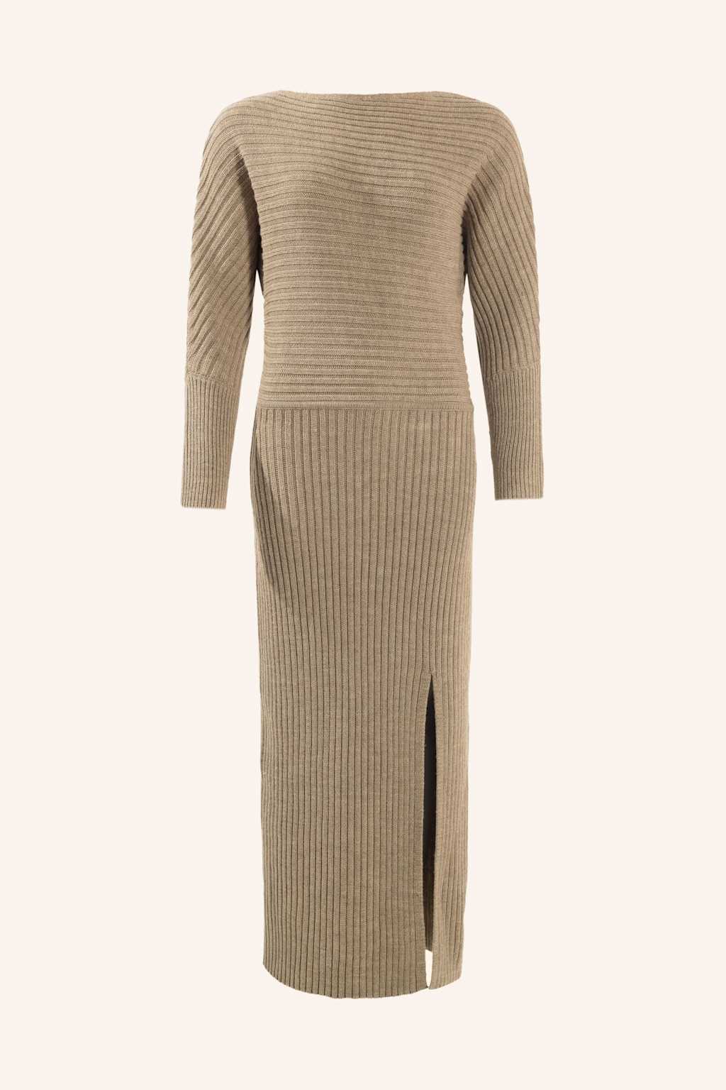 Adlysh Strickkleid Mit Merinowolle braun von ADLYSH