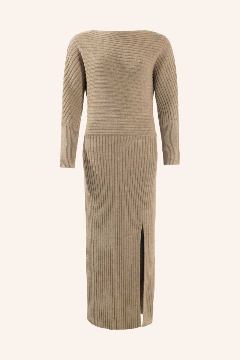 Adlysh Strickkleid Mit Merinowolle braun von ADLYSH