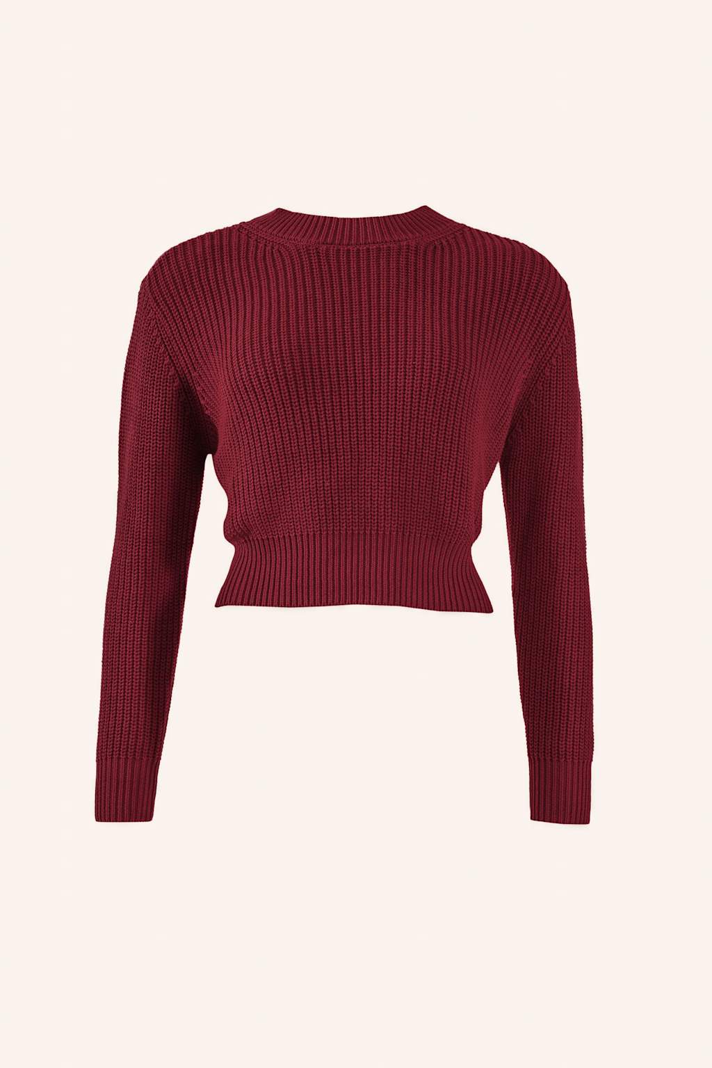 Adlysh Kurzer Strickpullover Aus Baumwolle rot von ADLYSH