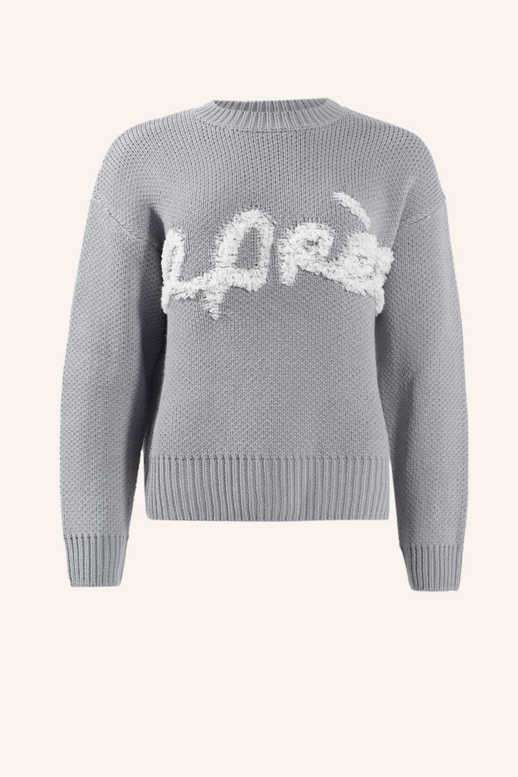 Adlysh Strickpullover Mit Aprés Schriftzug blau von ADLYSH