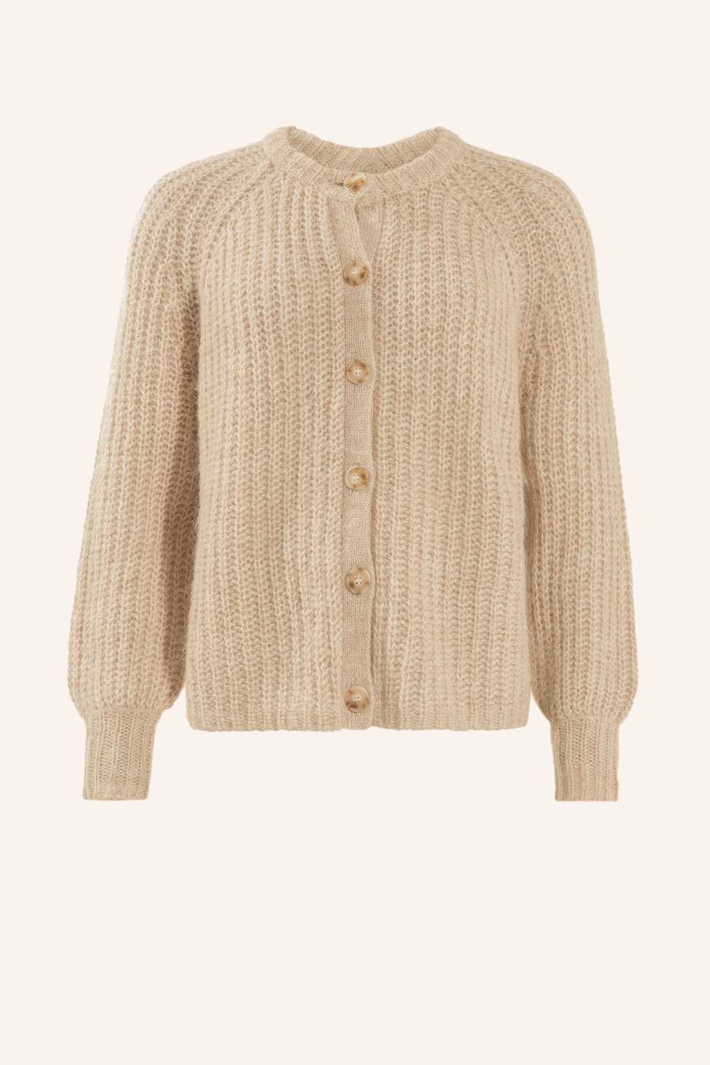 Adlysh Soft Cardigan Mit Mohair beige von ADLYSH