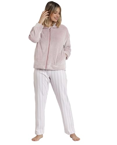 ADMAS Classic Magic Time Damen-Bademantel mit langen Ärmeln, warm, Blütenblatt, 38 von ADMAS