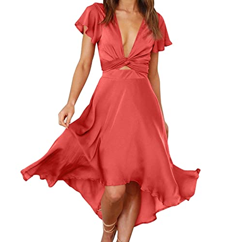 Bluse Damen Elegant Oberteile Gym Tops T Shirt Weiches Modekleid für Damen, einfarbig, mit Glitzer, Partykleid, tiefer V-Ausschnitt, Kurze Ärmel, Elegantes, Schwarzes Kleid Damen Langarm Winter von ADMAY