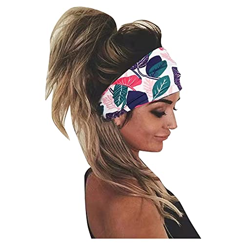 Wintergeschenk Beliebtes Festival y*2*k Bandana Frauen Wrap Stirnband Stirnband Elastisches Stirnband Haar Druck Stirnband Schleife Stirnband Frauen (Rosa, Einheitsgröße) von ADMAY