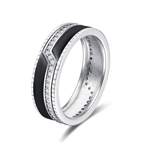 Blitz Ring Männer Sterling Silber Hochzeit Ringe für Herren Blitz Lightning Ringe Blitz Schmuck Geschenke für Herren Ring Größe 9 von ADMETUS