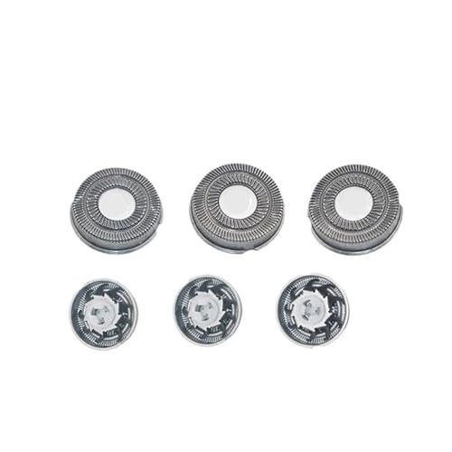 1 Satz Metall-Rasierkopf for Herren, rotierende elektrische Popup-Trimmer-Rasierklinge, kompatibel mit FS366 367 368 389, Ersatz-Bartrasierköpfen(3 heads) von ADMPSXIC