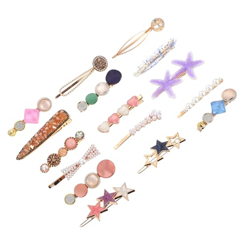 ADOCARN 16stücke Seitliche Haarklammern Haar Clips Für Mädchen Zarte Haarspangen Seitliche Kreative Kopfschmuck Haarnadeln Für Damen von ADOCARN