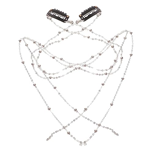 ADOCARN 2stücke Haarschmuck Haarkette Für Frauen Mädchen Zöpfe Haarschmuck Dekorative Haarketten Haar-accessoires Für Frauen Mädchen Zöpfe Haarketten von ADOCARN