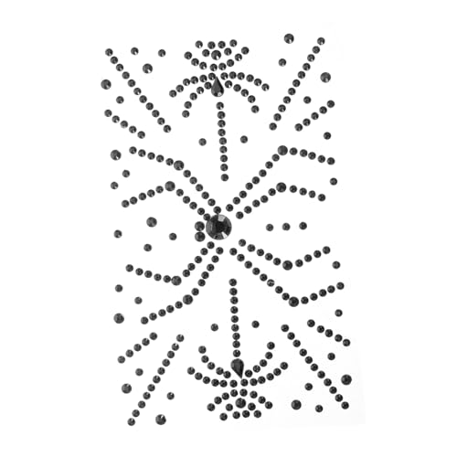 ADOCARN Gesicht Edelstein Aufkleber Spinne Design Festival Zubehör Glitter Set Anhaltende Klebstoff Für Bühne von ADOCARN