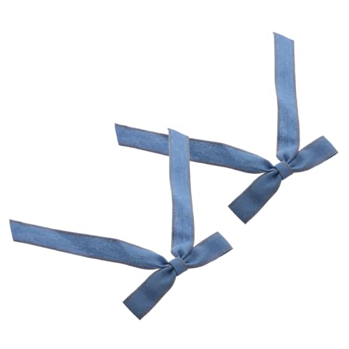 ADOCARN Haarspange Mit Schleife Im Denim-stil Bequemer Entenschnabelclip Für Damen Und Mädchen Für Alltag Und Besondere Anlässe Geeignet von ADOCARN