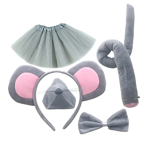 ADOCARN Mausohren-stirnband Aus Passend Zu Mauskostüm Mit Und Bowtie Für Mädchen Und Frauen Für Kostümpartys Und Kinderpartys von ADOCARN