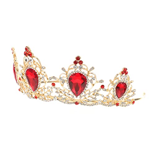 ADOCARN 1 Stück Alte Krone Brautkopfbedeckung Bräute Haarzubehör Für Mädchen Braut- Kopfschmuck Für Mädchen Hochzeit Geformt Brautkrone Im Barocken Stil Tiaras Tiara-krone Rot Legierung ADOCARN 1 Stück Alte Krone Brautkopfbedeckung Bräute Haarzubehör Für Mädchen Braut- Kopfschmuck Für Mädchen Hochzeit Geformt Brautkrone Im Barocken Stil Tiaras Tiara-krone Rot Legierung von ADOCARN