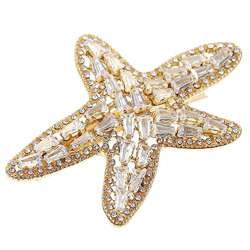 ADOCARN 1stück Kreativer Perlen-haarklammer Für Frauen Elegante Haarspange Im Seestern-design Für Dickes Glattes Oder Lockiges Haar Tragbar Und Stilvoll Für Jede Gelegenheit von ADOCARN
