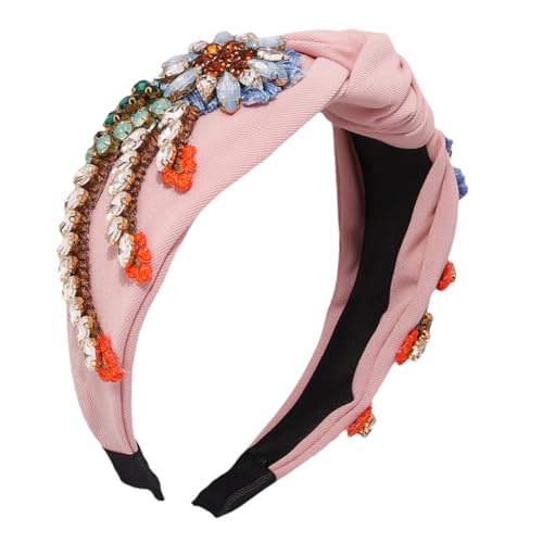 ADOCARN 1 Stück Retro Haarschmuck mit Strass und Stickerei Haarband für Mädchen für Partys und Alltag Komfortabel und ADOCARN 1 Stück Retro Haarschmuck mit Strass und Stickerei Haarband für Mädchen für Partys und Alltag Komfortabel und von ADOCARN