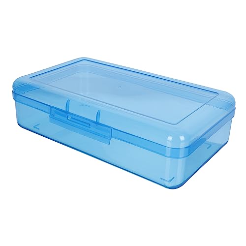 ADOCARN 1 Stück Stapelbares Kunststoff Federmäppchen Robuste Stiftebox für Schule und Büro zur Aufbewahrung von Stiften Bleistiften und Kleinen Utensilien Leicht zu Reinigen und von ADOCARN