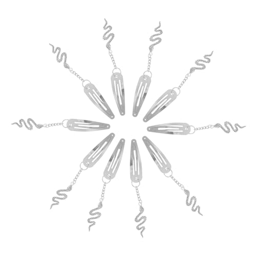 ADOCARN 10 Stück Metall-anhängerclips Vielseitige Haarspangen Mit Ketten Für Frauen Und Mädchen Haarschmuck-set von ADOCARN