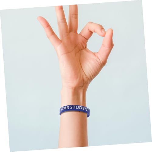ADOCARN 10stücke Bunte Stern-anerkennungsarmbänder Aus Silikon Motivationsarmbänder Für Schüler Ausgefallene Gummiarmbänder Zur Sternerkennung Für Klassenzimmergebrauch von ADOCARN