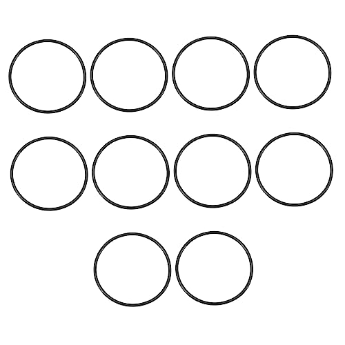 ADOCARN 10 Stück Teiliges Silikon Jelly Armbänder Elastisch Dehnbar Gummiarmbänder Einfarbig Schwarz Leicht Hautfreundlich Vielseitig Tragbar für Damen und Herren Party von ADOCARN