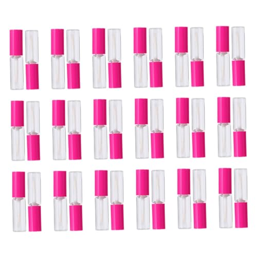 ADOCARN 100 Stück Lipgloss Flaschen Transparente Lippenbehälter 8 Ml Selbstgemacht Make up Zubehör Mit Abdeckung Für Damen Und Mädchen Für Reisen Und Kosmetikaufbewahrung von ADOCARN