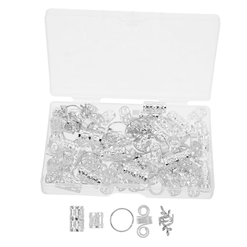 ADOCARN 100stücke Vintage-schmuck Für Dreadlocks Zopfringe Schmuck Fürs Haar Metall-haarring Haarschmuck Für Zöpfe Haarschmuck Für Frauen Für Mädchen Für Partys Hochzeiten Cosplay von ADOCARN