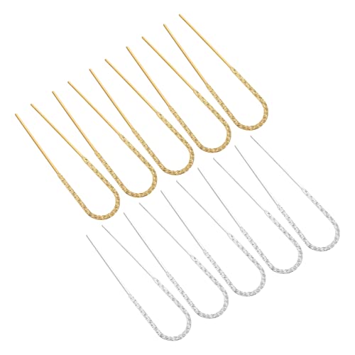 ADOCARN 10stücke Teiliges U-förmige Haarnadeln Retro Haarklammern Aus Für Hochzeiten Und Frisuren Für Dickes Und Schwarzes Haar Exquisiter Haarschmuck Für Damen von ADOCARN