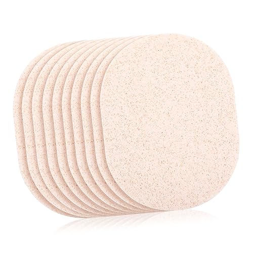 ADOCARN 10stücke Gesichtsschwamm Peeling-schwamm Für Haushalt Gesichtsschrubber Wiederverwendbar Gesichtszubehör Tragbar Gesichtspflege Make-up Entferner Pad Für Reinigung von ADOCARN