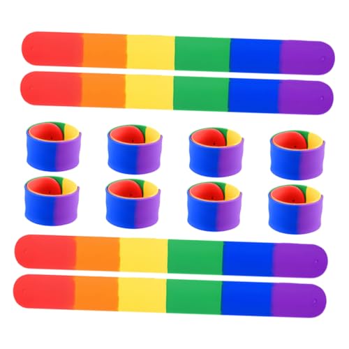 ADOCARN 12stücke Schlagarmbänder Für Jungen Happy Birthday-armband Aus Silikon Bunte Kinderarmbänder Für Geburtstagsdekoration Und Partyaccessoires von ADOCARN