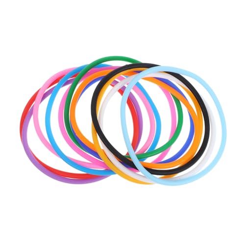 ADOCARN 12stücke Bonbonfarbene Silikonarmbänder Armbänder Für Frauen Farbige Partyarmbänder Hautfreundliche Silikonarmbänder Armreifen Für Verschiedene Anlässe von ADOCARN
