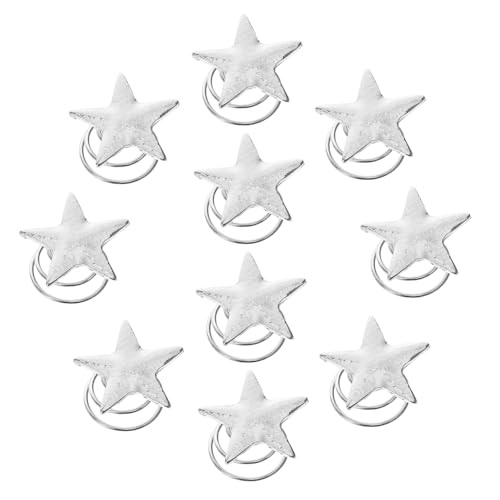 ADOCARN 12stücke Stern Haarspangen Für Frauen Silberne Spiral-haarnadeln Modische Kopfbedeckungen Kleine Haarspange Ästhetische Damenhaarnadel Süße Haarschmuck Für Partys Und Alltag von ADOCARN