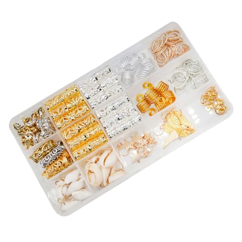 ADOCARN 159Stücke Dreadlock Haarschmuck Haarringe Haarflechtenperlen Dekorative Haarnadeln für Männer Hochwertige Sicher für Ihr Haar Vielseitig von ADOCARN