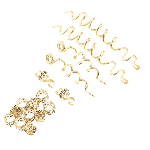 ADOCARN 16 Stück Dreadlock-spiralzopf-zubehör Haarspangen Aus Zinklegierung Für Frauen Haargummis Für Zöpfe Modeschmuck Für Den Alltag von ADOCARN